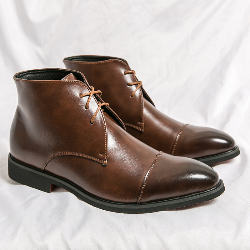 Men'S Formal Style - Botas de cuero genuino de estilo