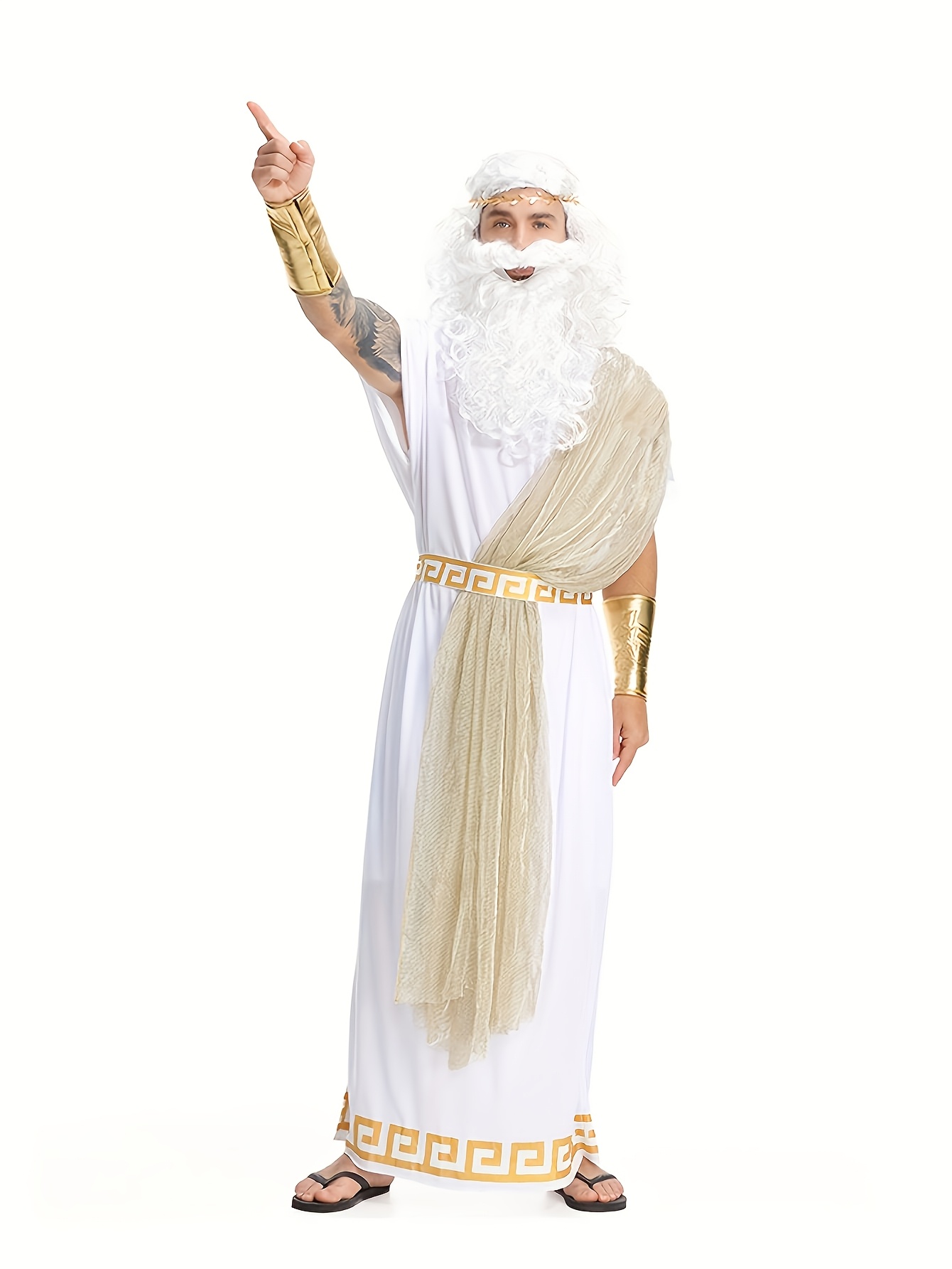 Mens Formal - Disfraz de Zeus, Dios Griego, para