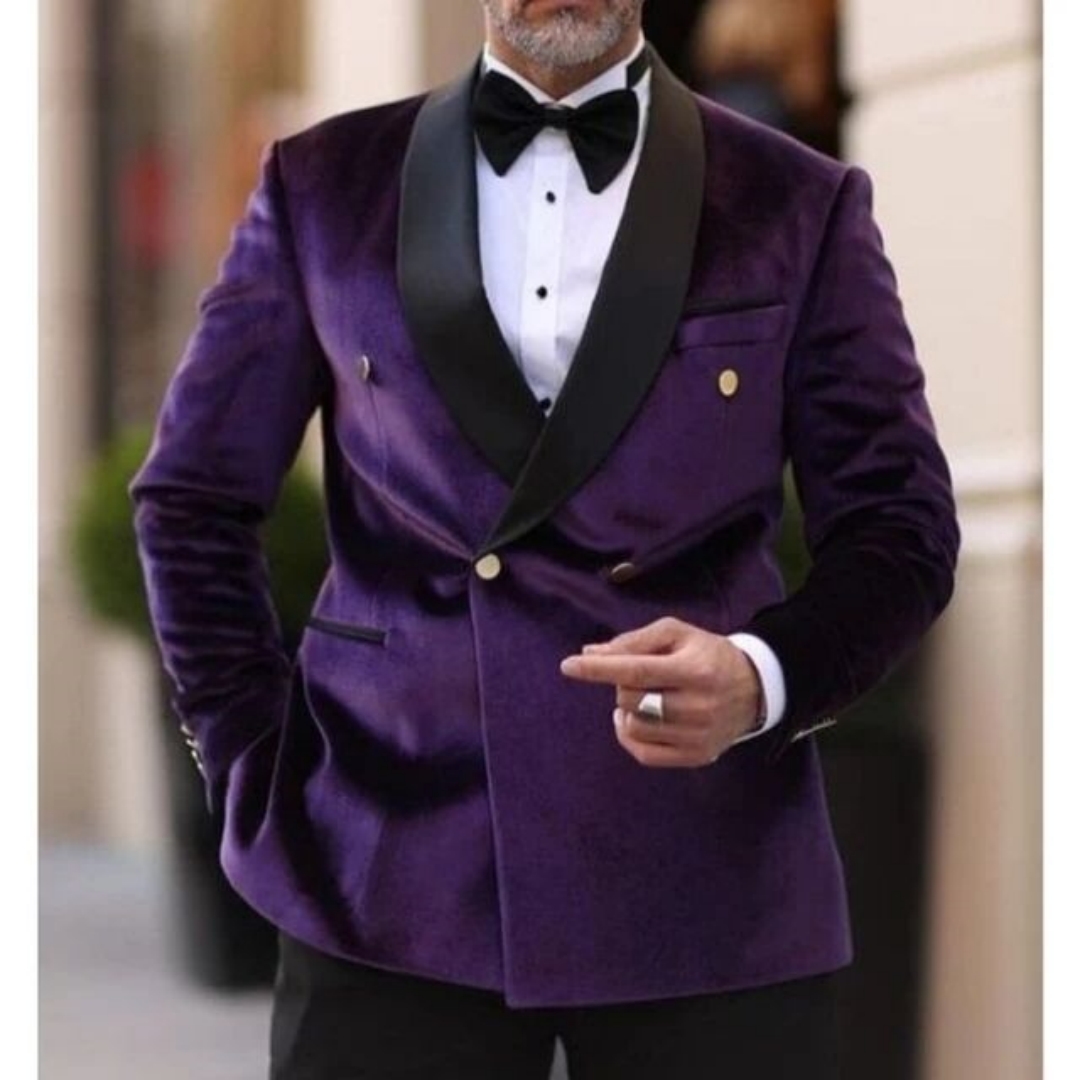 Men Formal Wear Top - Traje de terciopelo para hombre XS-6XL,