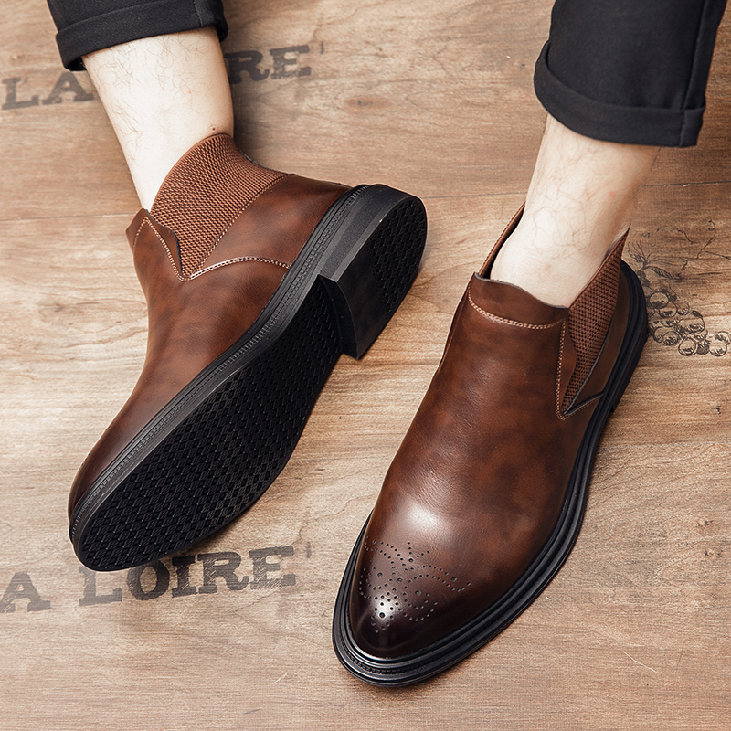 Men Formal Wear Top - Los zapatos de cuero de caña