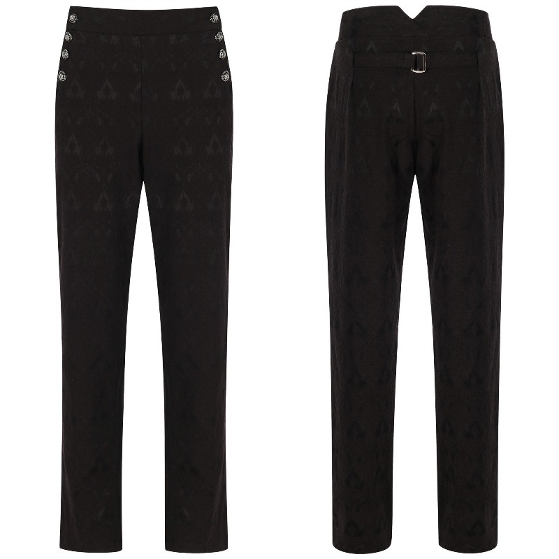 Young Men Formal Wear - Pantalones de Traje Steampunk Vintage para