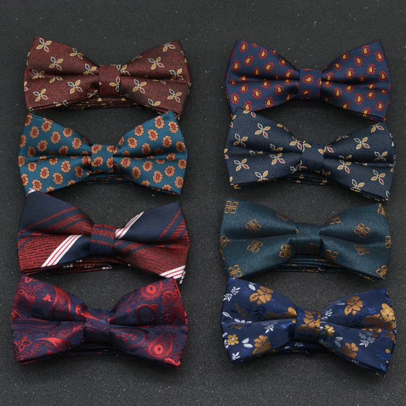 Men'S Formal Wear - Pajarita para hombre, doble, para boda,