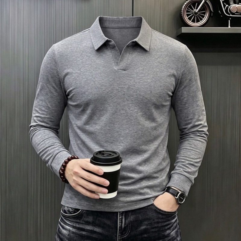 Mens Formal - Camiseta de Manga Larga Casual de