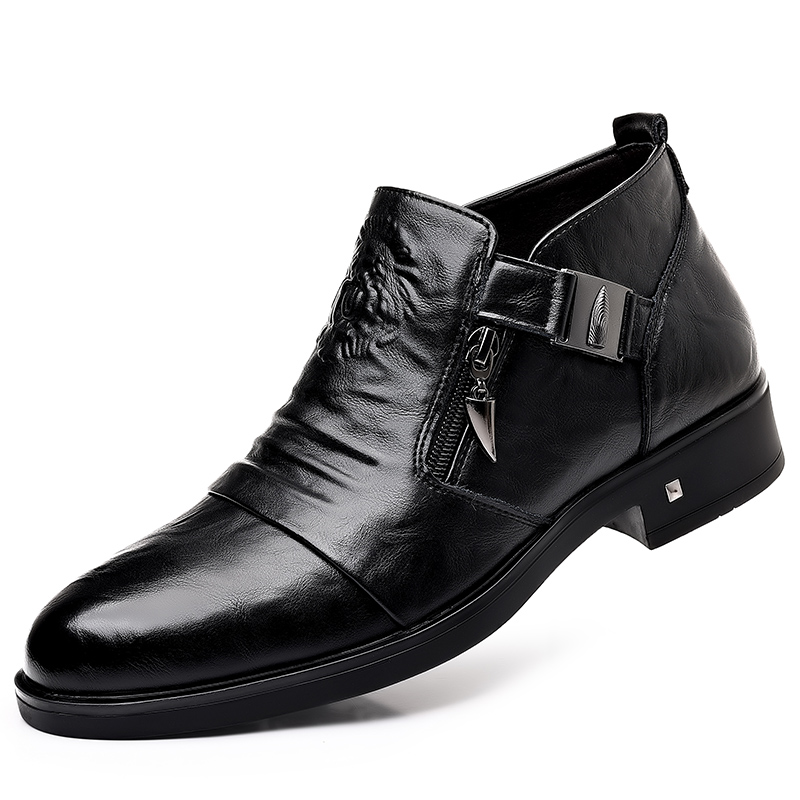 Men Formal Wear With Boots - Zapatos de vestir con cremallera y