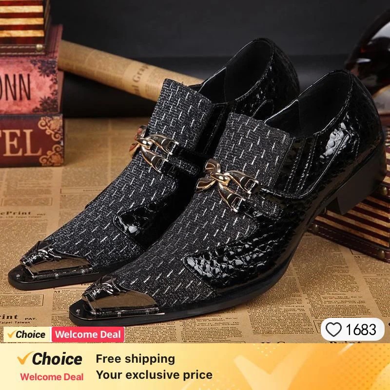 Men'S Formal Wear - Zapatos de vestir de cuero para