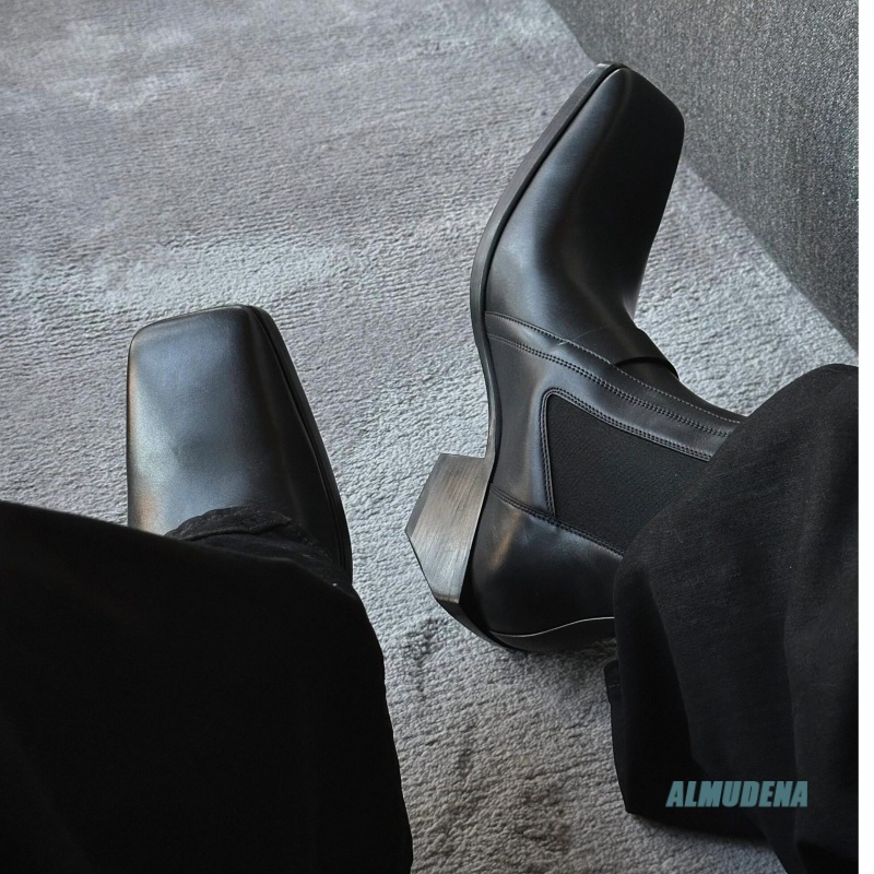 Botas Chelsea de Cuero Negro p - Men'S Formal Style reseña y precio