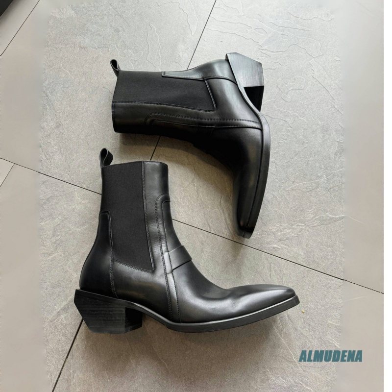 Botas Chelsea de Cuero Negro p - Men'S Formal Style reseña y precio