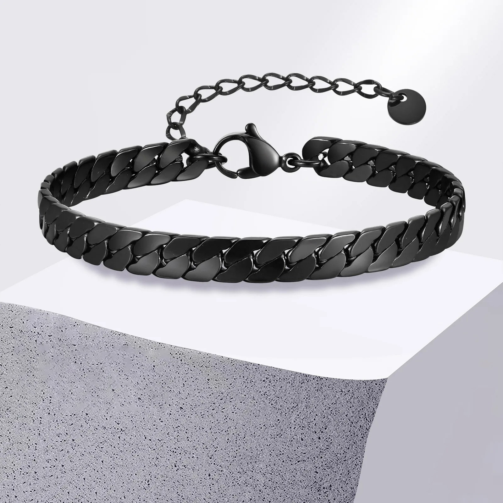 Pulseras de cadena cubana góti - Men'S Gothic Formal Wear reseña y precio