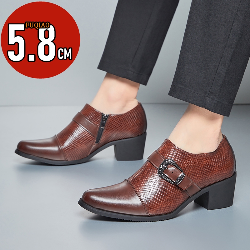 Zapatos de cuero de tacón alto - Men'S Formal Style reseña y precio