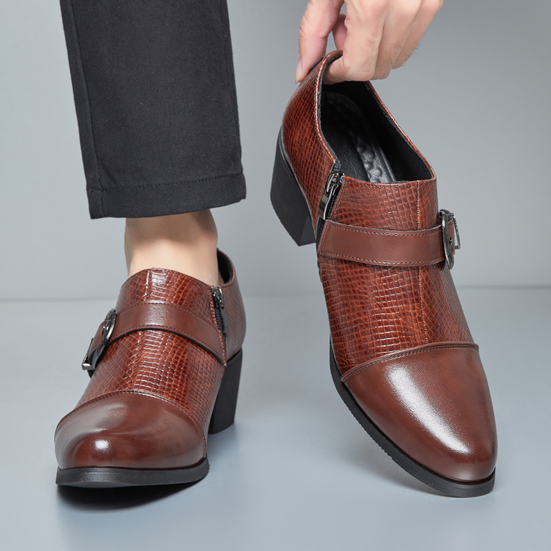 Zapatos de cuero de tacón alto - Men'S Formal Style reseña y precio
