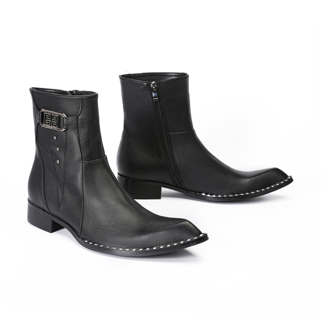 Botas de tobillo de cuero genu - Men'S Formal Style reseña y precio