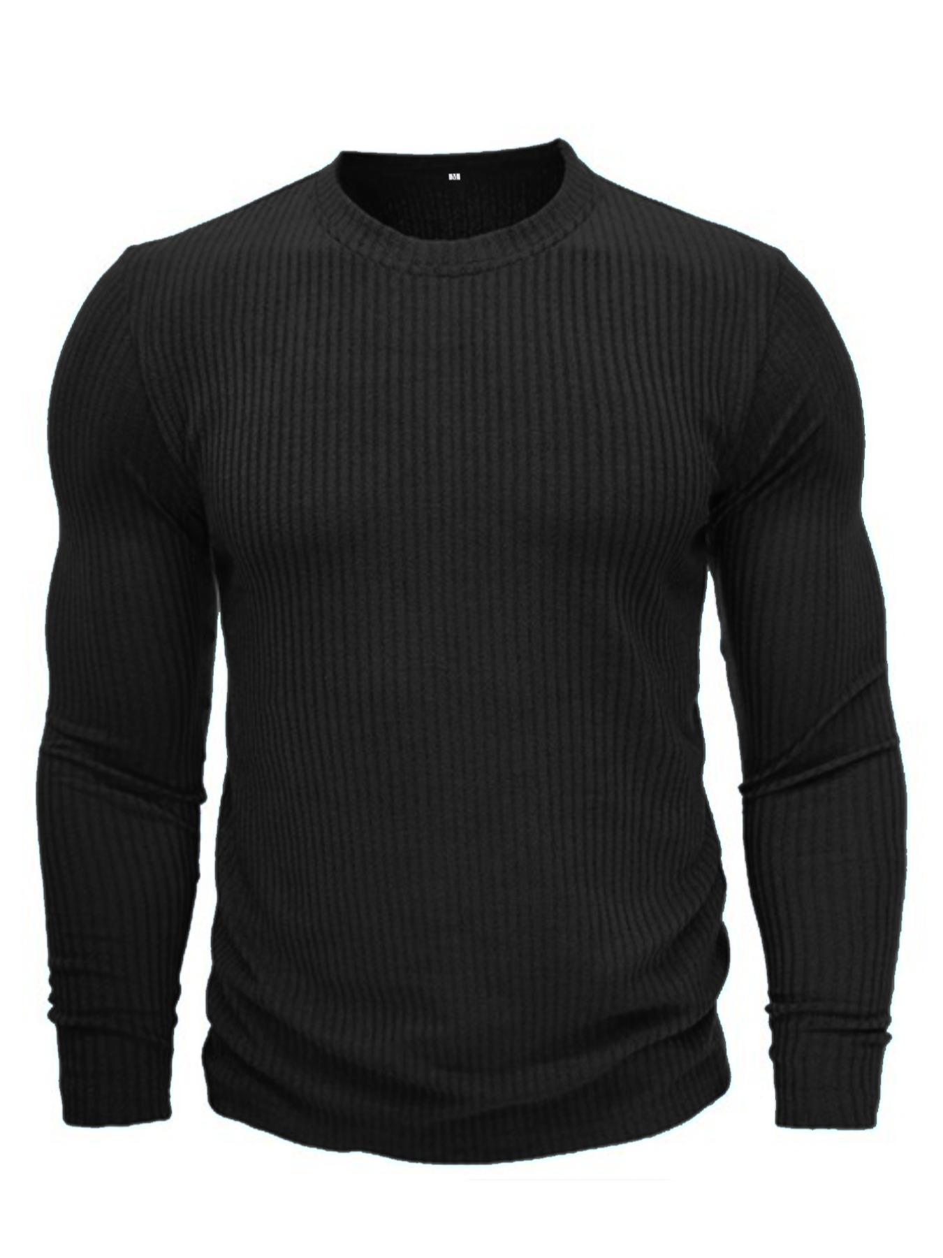 Camiseta de Punto de Manga Lar - Men Formal Wear Top reseña y precio
