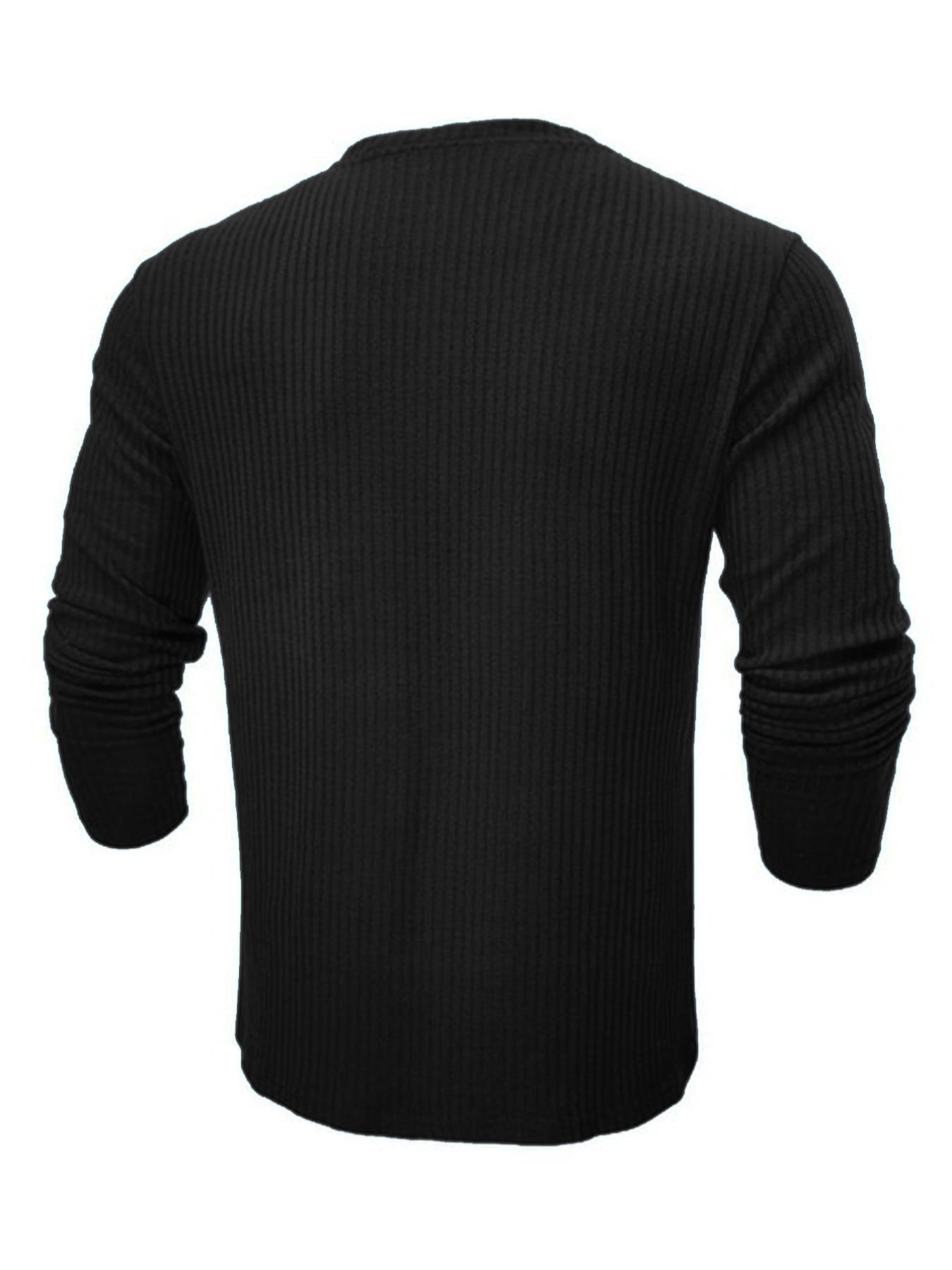 Camiseta de Punto de Manga Lar - Men Formal Wear Top reseña y precio