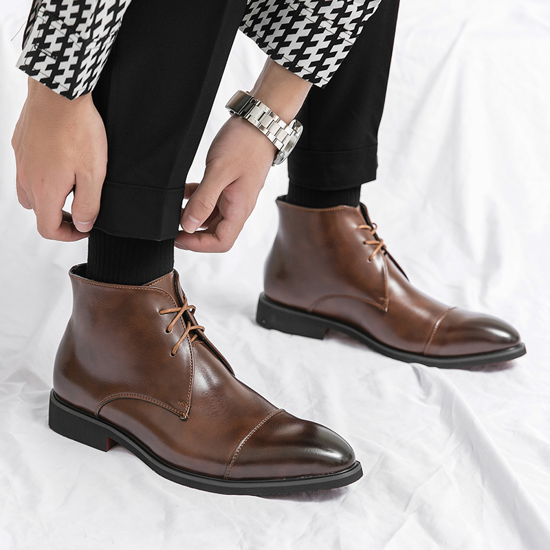 Botas de cuero genuino de esti - Men'S Formal Style reseña y precio