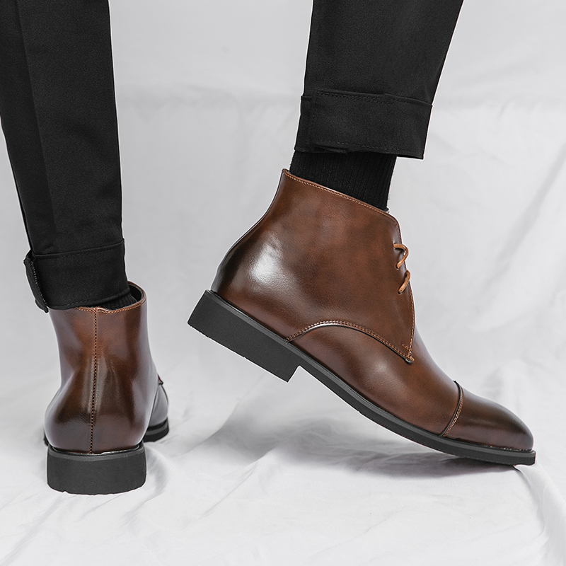 Botas de cuero genuino de esti - Men'S Formal Style reseña y precio