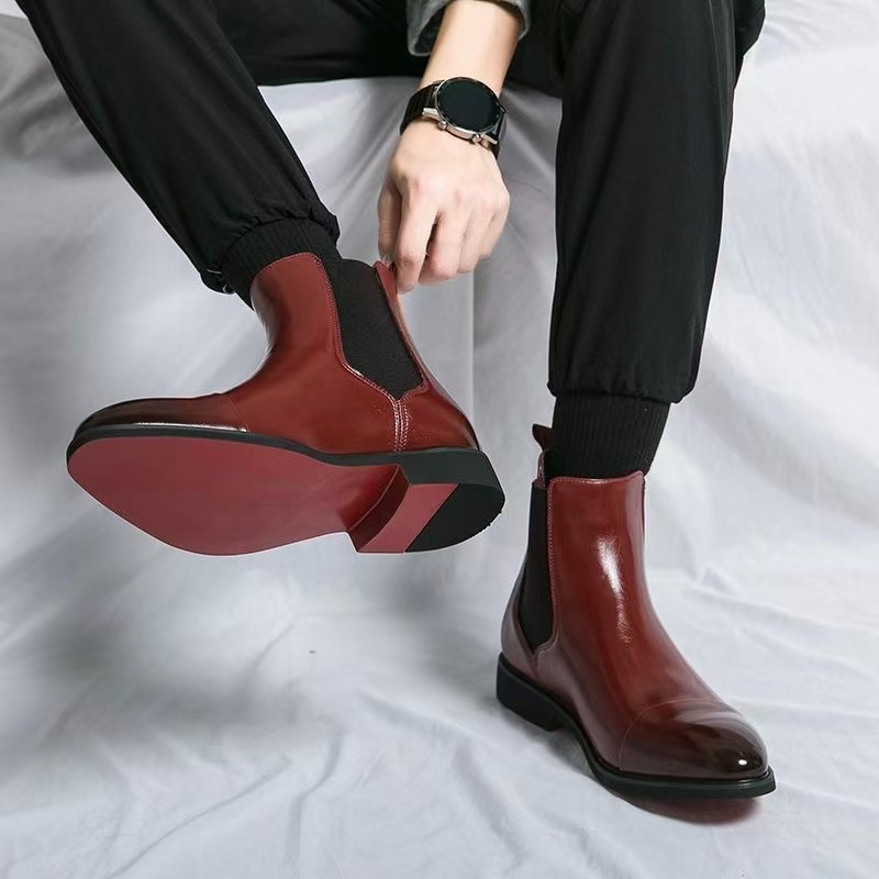Botas Chelsea rojas clásicas p - Men'S Formal Style reseña y precio