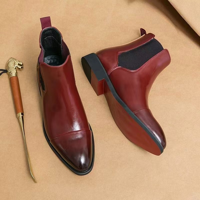 Botas Chelsea rojas clásicas p - Men'S Formal Style reseña y precio