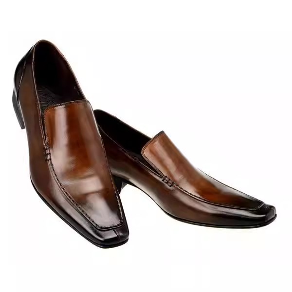Zapatos de cuero puntiagudos d - Men'S Formal Style reseña y precio