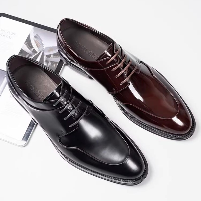 Zapatos de cuero de vaca con f - Men Formal Wear Top reseña y precio