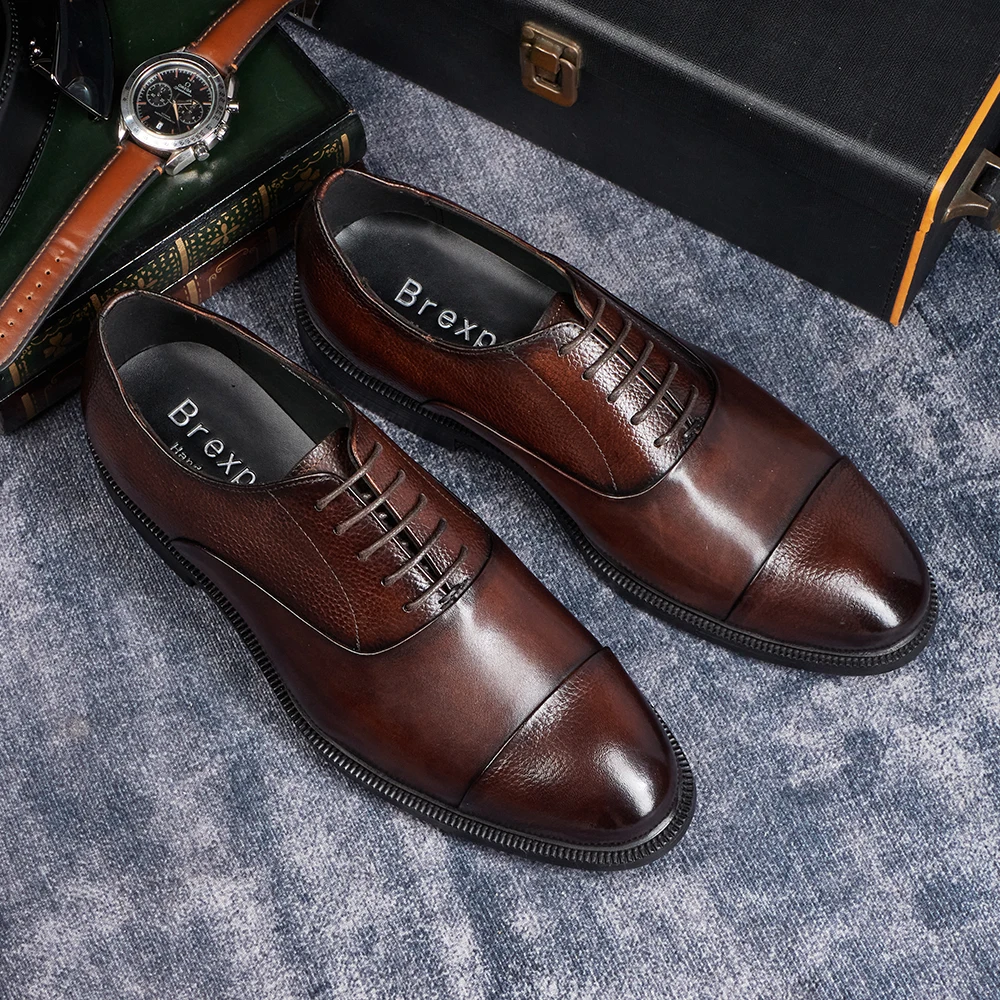 2025 zapatos de vestir Oxford  - Young Men Formal Wear reseña y precio