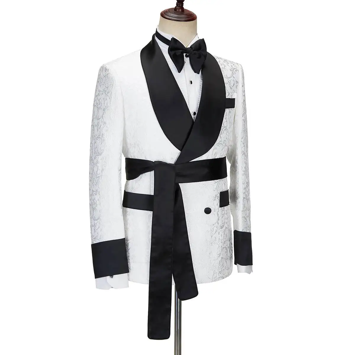 Traje de 2 piezas Floral blanc - Latest Men Formal Wear reseña y precio