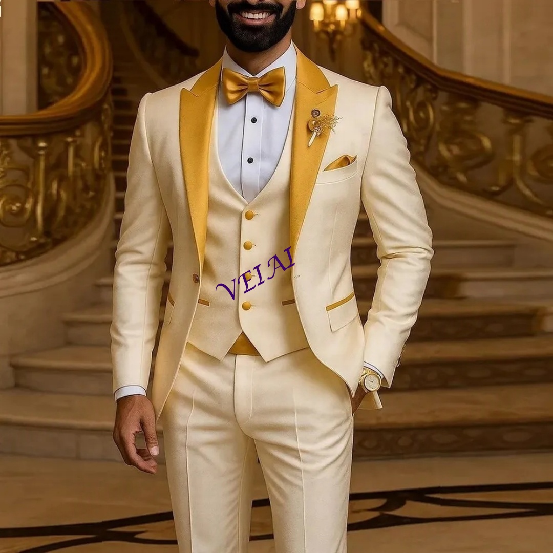 Traje personalizado con cuello - Young Men Formal Wear reseña y precio