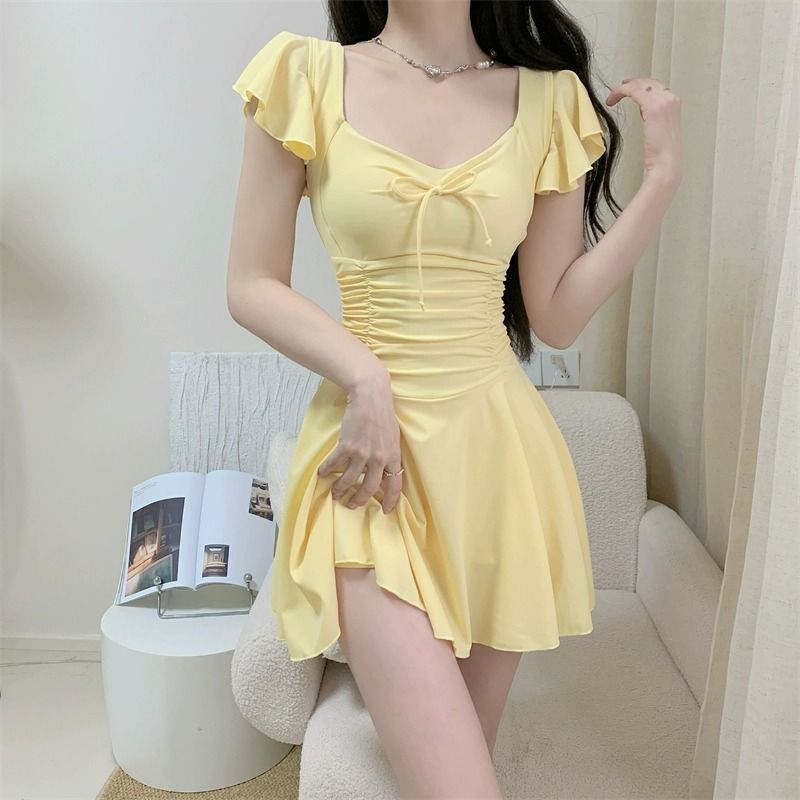 Traje de baño de manga corta c - Slim Fit Suit Set reseña y precio