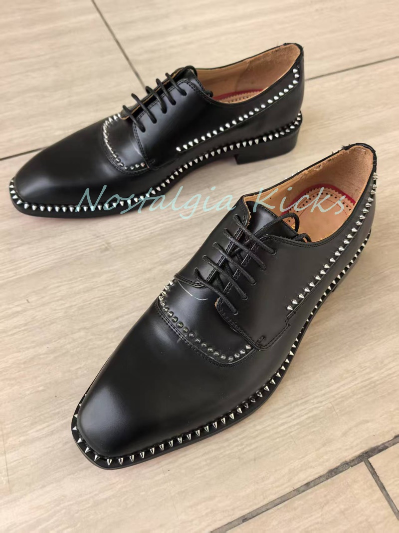 Zapatos Oxford de cuero genuin - Men'S Gothic Formal Wear reseña y precio