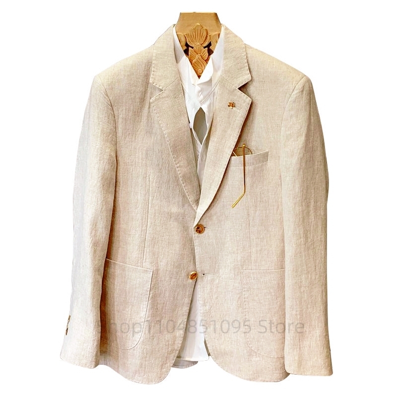 Traje beige para hombre, chaqu - Men Formal Wear Top reseña y precio