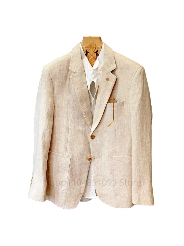 Traje beige para hombre, chaqu - Men Formal Wear Top reseña y precio