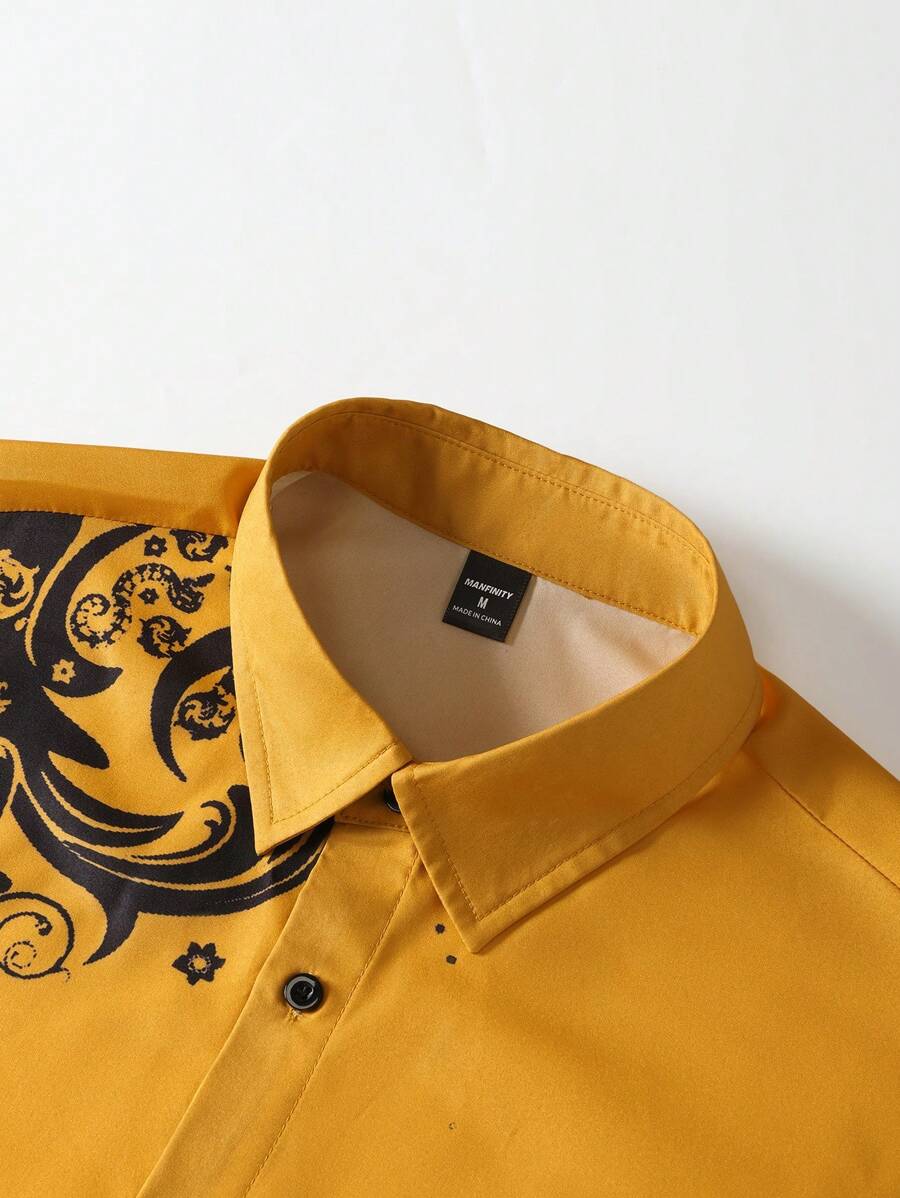 Camisa Casual Retro de Manga C - Mens Formal reseña y precio