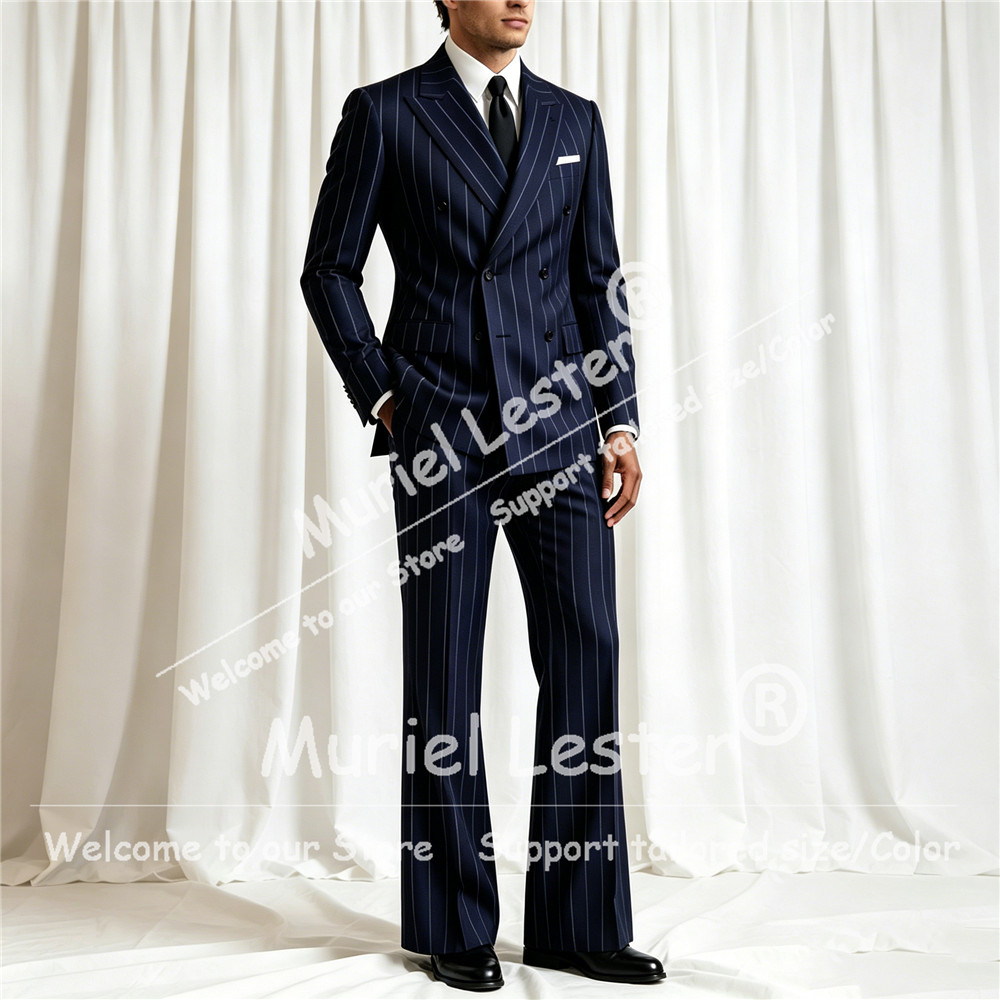 Elegante Traje de Rayas para H - Men'S Formal Wear reseña y precio