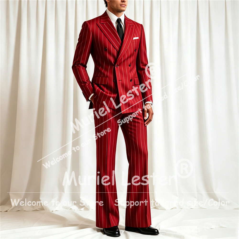 Elegante Traje de Rayas para H - Men'S Formal Wear reseña y precio