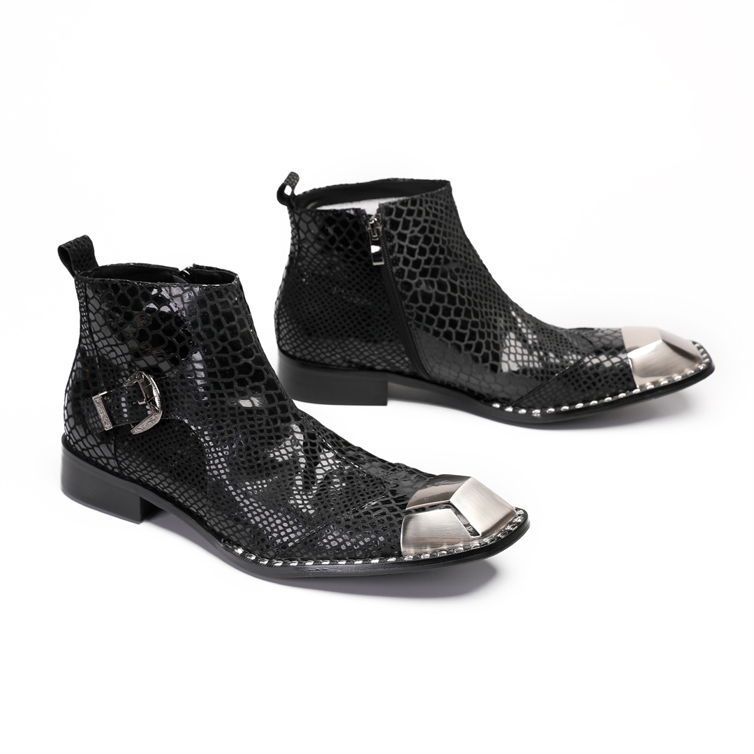 Botas de vestir de cuero negro - Men'S Formal Style reseña y precio