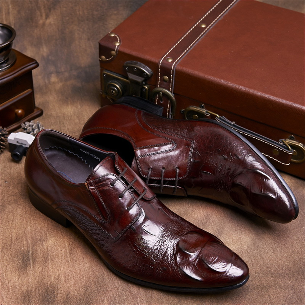 Zapatos de cuero de vaca con e - Men'S Formal Style reseña y precio