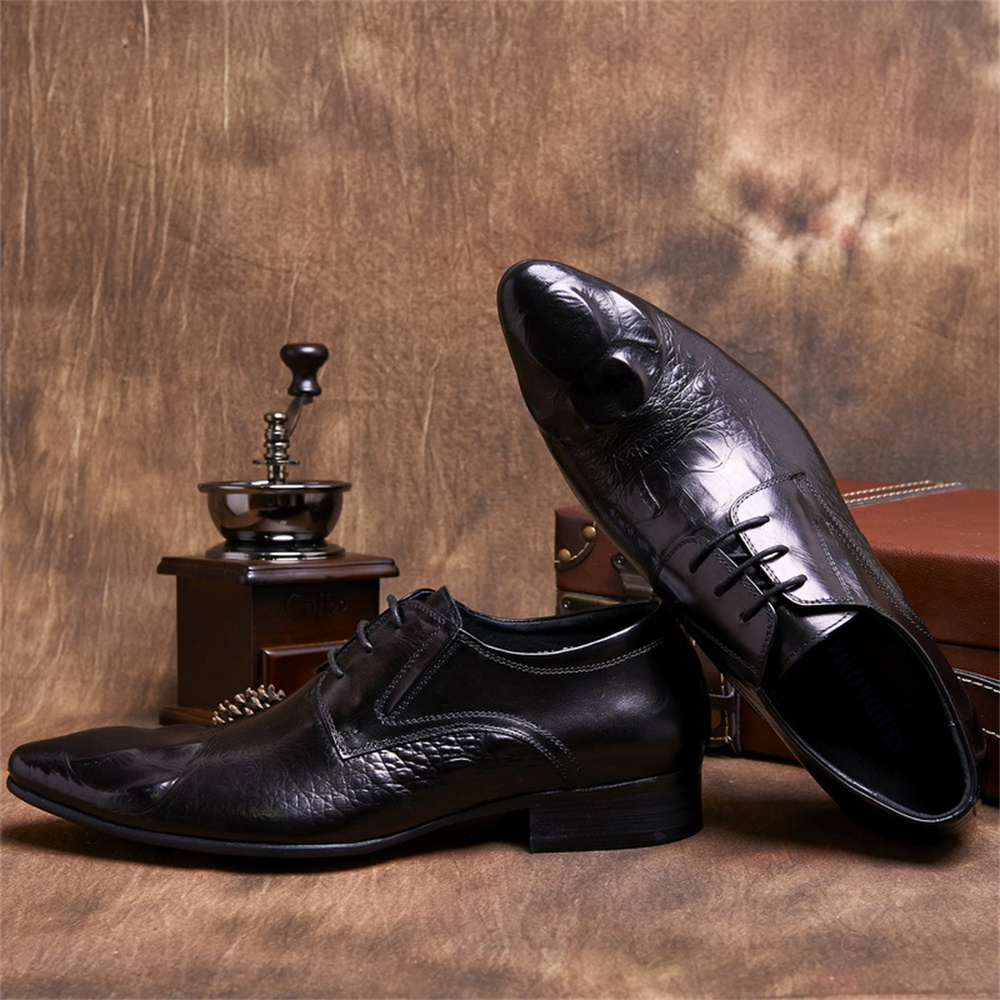 Zapatos de cuero de vaca con e - Men'S Formal Style reseña y precio