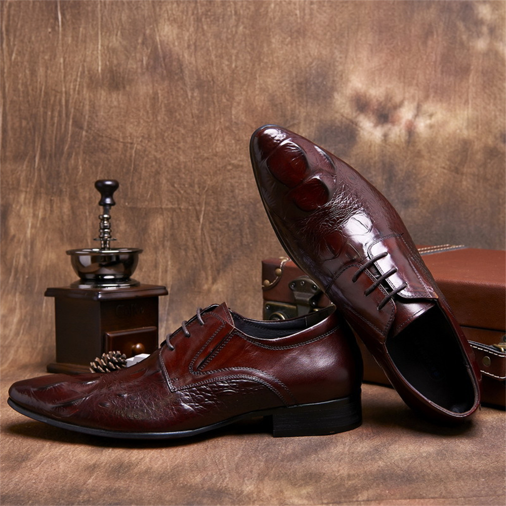 Zapatos de cuero de vaca con e - Men'S Formal Style reseña y precio