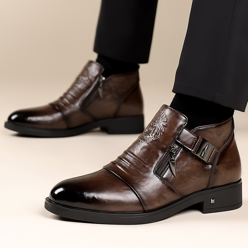 Zapatos de vestir con cremalle - Men Formal Wear With Boots reseña y precio