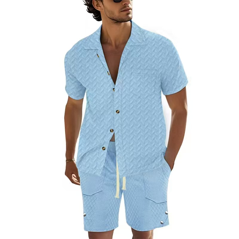Conjuntos de Manga Corta para  - Men'S Formal Beach Wear reseña y precio